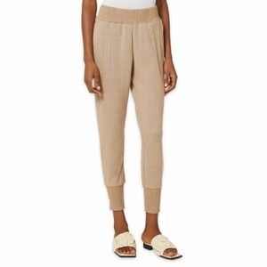 Varley Neutral Amberley Sweatpants Ribbed Pique Biscuit Beige Size Small